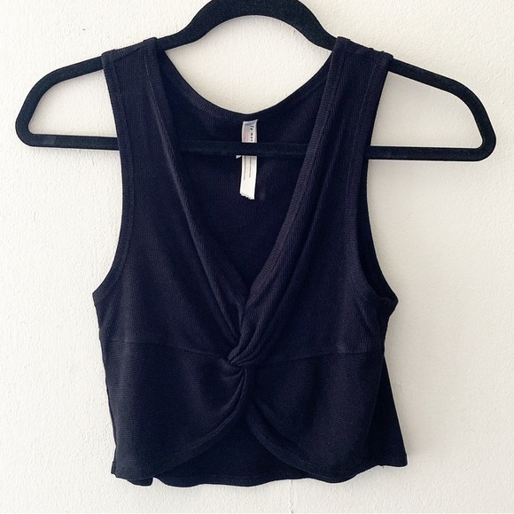 Free People Movement New Moon Ribbed Black Top🖤 - Picture 5 of 5